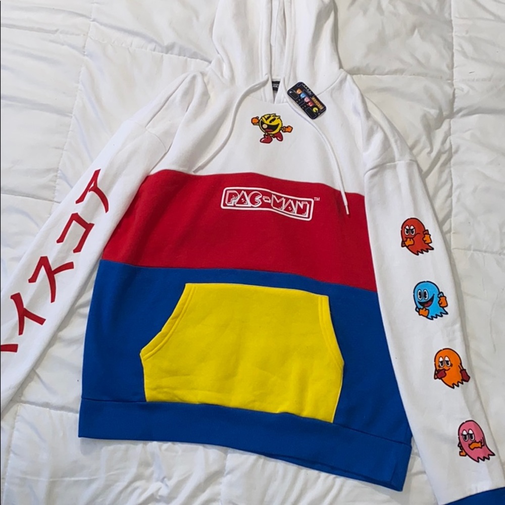 NWT PacMan Colorblock Hoodie